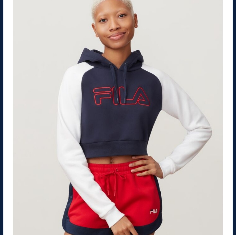 Fila cropped hoodie